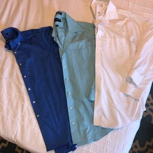 Bundle - 3 Men’s Dress Shirts: Chaps, Stafford
